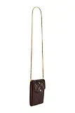 Thumbnail 4 of Holland Cooper Women's Knightsbridge Quilted Phone Pouch - Rich Chocolate Leather