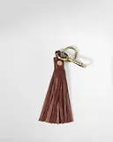 Thumbnail 4 of Barbour Women's Tassle Leather Bag Charm - Brown