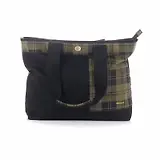 Thumbnail 12 of Barbour Women's Mya Patchwork Tote Bag - Black/Olive Check