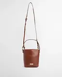 Thumbnail 4 of Barbour Women's Cedar Mini Leather Bucket Bag - Brown