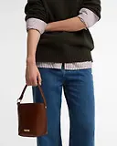 Thumbnail 3 of Barbour Women's Cedar Mini Leather Bucket Bag - Brown
