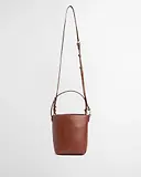 Thumbnail 5 of Barbour Women's Cedar Mini Leather Bucket Bag - Brown