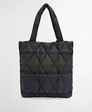 Thumbnail 3 of Barbour Women's Tartan Arlene Quilted Tote Bag - Shadow Classic Tartan