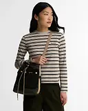 Thumbnail 3 of Barbour Women's Mia Waxed Drawstring Tote Bag - Fern