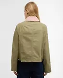 Thumbnail 4 of Barbour Women's Cropped Beadnell Casual Jacket - Bleached Olive/Ancient/Gardenia