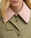 Thumbnail 7 of Barbour Women's Cropped Beadnell Casual Jacket - Bleached Olive/Ancient/Gardenia