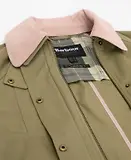 Thumbnail 9 of Barbour Women's Cropped Beadnell Casual Jacket - Bleached Olive/Ancient/Gardenia