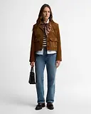 Thumbnail 3 of Barbour Women's Emmy Cord Jacket - Tan / Shadow Classic