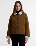 Thumbnail 2 of Barbour Women's Penny Fleece Cord Jacket - Tan / Ecru