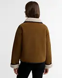 Thumbnail 4 of Barbour Women's Penny Fleece Cord Jacket - Tan / Ecru