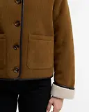 Thumbnail 6 of Barbour Women's Penny Fleece Cord Jacket - Tan / Ecru