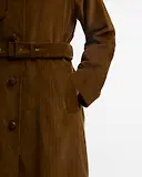 Thumbnail 5 of Barbour Women's Antonella Cord Trench Coat - Tan / Birchwood Dress