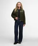 Thumbnail 3 of Barbour Women's Malena Cropped Fleece - Olive/Light Moss
