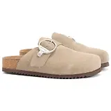 Thumbnail 1 of Barbour Women's Kyra Closed Toe Sandals - Taupe Suede