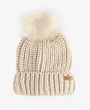 Thumbnail 3 of Barbour Women's Saltburn Beanie & Scarf Gift Set - Pearl