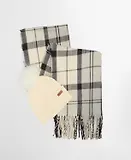 Thumbnail 2 of Barbour Women's Dover Pom Beanie & Hailes Scarf Gift Set - Monochrome Tartan