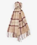Thumbnail 3 of Barbour Women's Dover Pom Beanie & Hailes Scarf Gift Set - Muted Cabernet