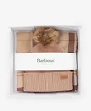 Thumbnail 4 of Barbour Women's Dover Pom Beanie & Hailes Scarf Gift Set - Muted Cabernet