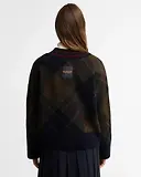 Thumbnail 4 of Barbour Women's Shae V-Neck Tartan Wool Jumper - Shadow Classic Tartan
