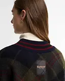 Thumbnail 6 of Barbour Women's Shae V-Neck Tartan Wool Jumper - Shadow Classic Tartan