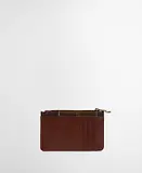 Thumbnail 3 of Barbour Women's Alder Leather Card Holder - Brown/Classic