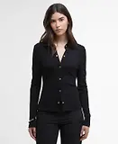 Thumbnail 2 of Barbour International Women's Chloe Ribbed Top - Black