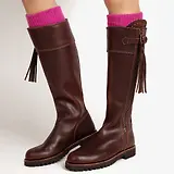 Thumbnail 2 of Penelope Chilvers Women's Long Tassel Boots Generous Fit - Conker