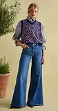 Thumbnail 8 of Joules Women's Palazzo Jeans - Mid Blue Denim