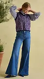 Thumbnail 9 of Joules Women's Palazzo Jeans - Mid Blue Denim