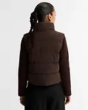 Thumbnail 4 of Barbour International Women's Balaton Faux-Velvet Quilted Sweatshirt - Truffle