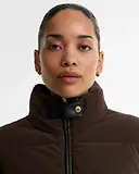 Thumbnail 5 of Barbour International Women's Balaton Faux-Velvet Quilted Sweatshirt - Truffle