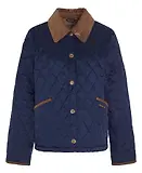 Thumbnail 1 of Barbour Women's 30th Anniversary Liddesdale Cropped Quilted Jacket - Navy/Classic