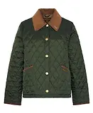 Thumbnail 1 of Barbour Women's 30th Anniversary Liddesdale Cropped Quilted Jacket - Olive/Classic