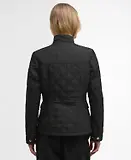 Thumbnail 4 of Barbour International Women's Halsey Quilted Jacket - Black/Dusky Khaki