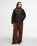 Thumbnail 3 of Barbour Women's Icons Cropped Liddesdale Quilted Jacket - Black/Classic