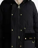 Thumbnail 6 of Barbour Women's Alverstone Longline Puffer Jacket - Black / Ancient