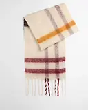 Thumbnail 3 of Barbour Women's Isla Tartan Boucle Scarf - Ecru Muted Tartan