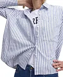 Thumbnail 6 of Barbour Women's Violetta Striped Shirt - Chambray