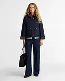 Thumbnail 2 of Barbour Women's Terrington Showerproof Jacket - Dark Navy / Shadow Classic tartan lining.