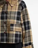Thumbnail 7 of Barbour Women's Delilah Check Jacket - Birchwood Dress