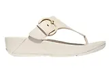 Thumbnail 1 of FitFlop Women's LULU Resin-Buckle Leather Toe-Post Sandals - Paris Beige