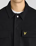 Thumbnail 4 of Lyle & Scott Men's Washed Overshirt - Jet Black