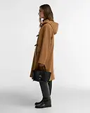 Thumbnail 3 of Barbour Women's Melody Wool Duffle Coat - Beige / Birchwood Dress