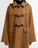 Thumbnail 5 of Barbour Women's Melody Wool Duffle Coat - Beige / Birchwood Dress