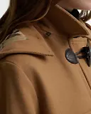 Thumbnail 7 of Barbour Women's Melody Wool Duffle Coat - Beige / Birchwood Dress