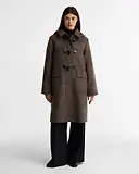 Thumbnail 3 of Barbour Women's Melody Check Duffle Coat - Prince Of Wales / Ganache