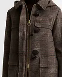 Thumbnail 6 of Barbour Women's Melody Check Duffle Coat - Prince Of Wales / Ganache
