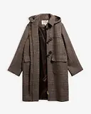Thumbnail 9 of Barbour Women's Melody Check Duffle Coat - Prince Of Wales / Ganache