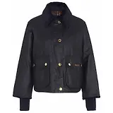 Thumbnail 1 of Barbour Women's Cropped Beadnell Wax Jacket - Black/Classic