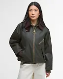 Thumbnail 2 of Barbour Women's Arlene Wax Jacket - Fern/Ancient Tartan